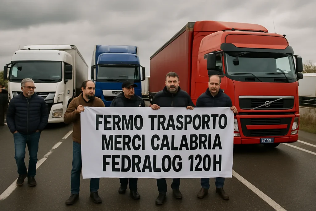 Fermo trasporto merci in Calabria: sciopero FEDRALOG di 120 ore