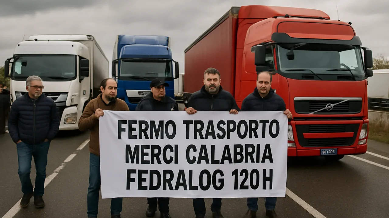 Fermo trasporto merci in Calabria: sciopero FEDRALOG di 120 ore