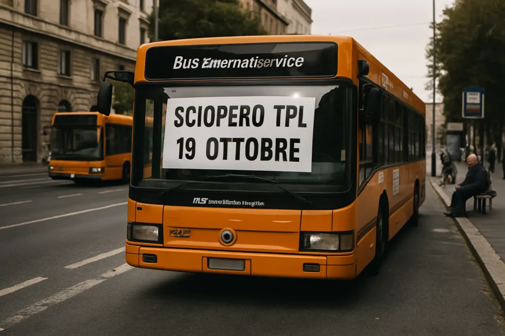 Sciopero TPL Bus International Service Roma: 19 ottobre