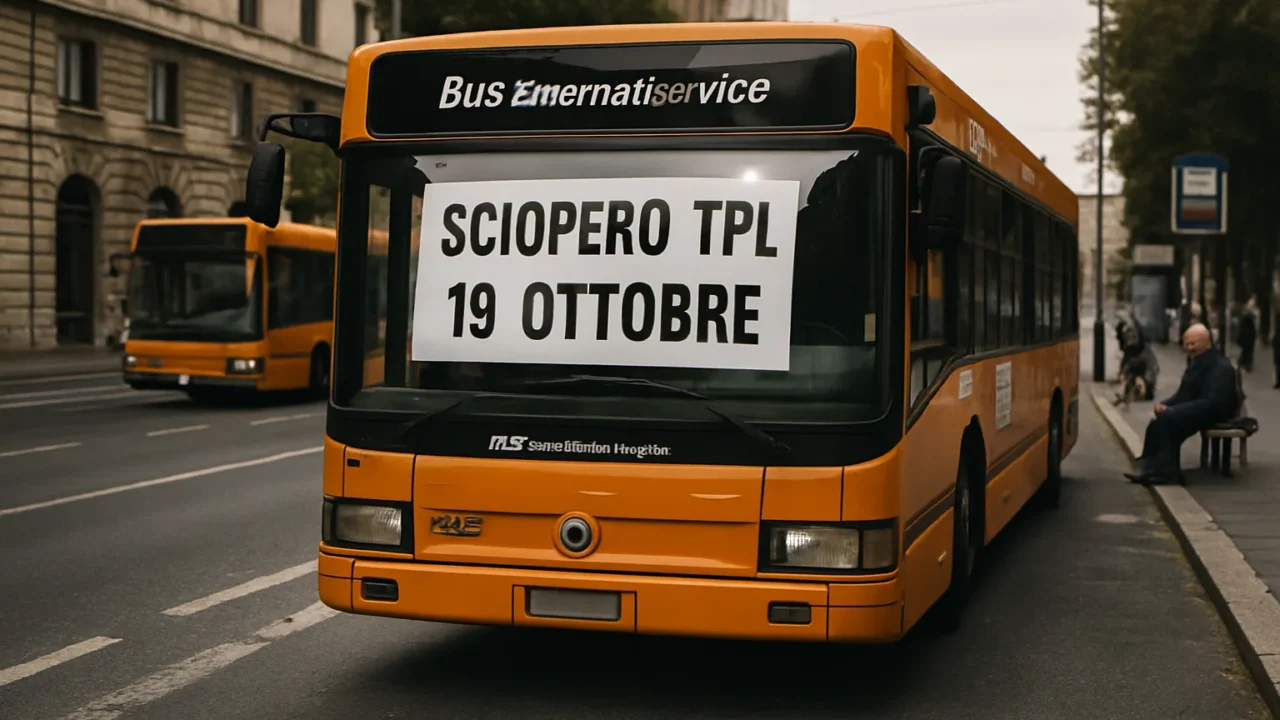 Sciopero TPL Bus International Service Roma: 19 ottobre