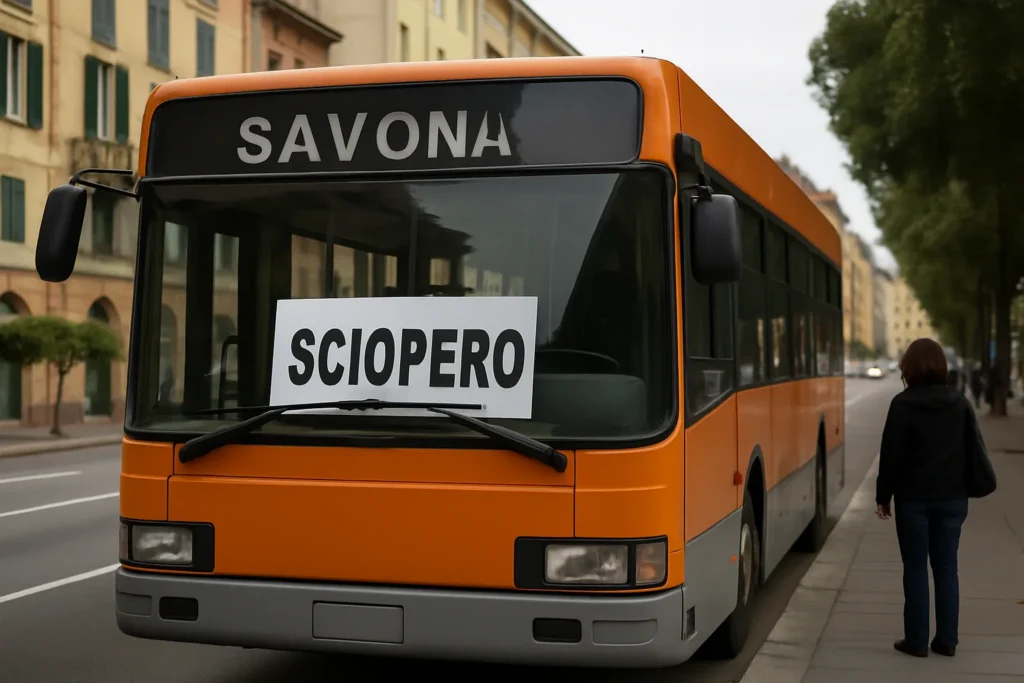 Sciopero TPL Savona il 19 ottobre: orari e info utili