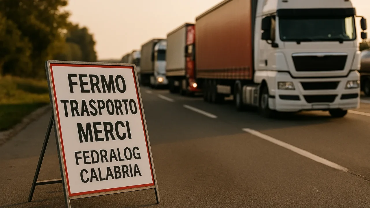 Fermo trasporto merci FEDRALOG Calabria: sciopero dal 9 al 13 ottobre 2026