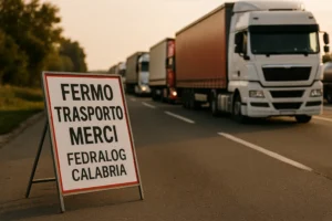 Fermo trasporto merci FEDRALOG Calabria: sciopero dal 9 al 13 ottobre 2026
