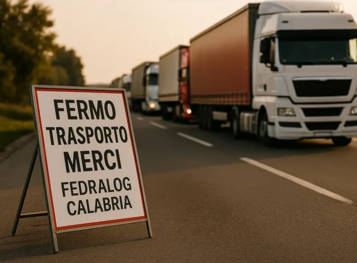Fermo trasporto merci FEDRALOG Calabria: sciopero dal 9 al 13 ottobre 2026
