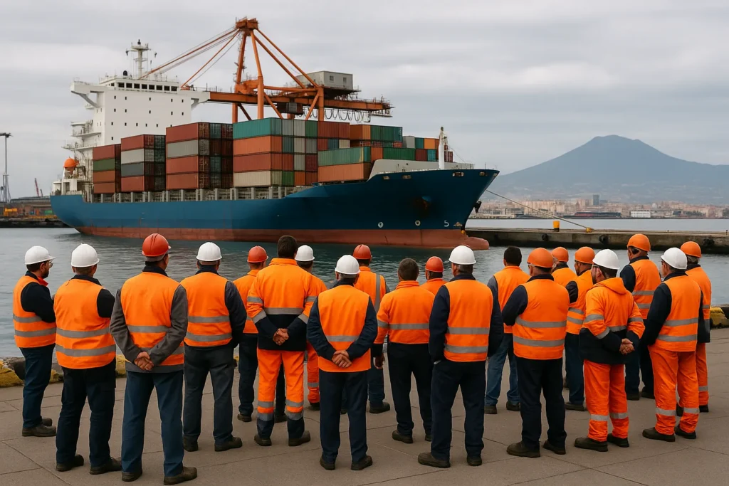 Sciopero marittimo a Napoli e Salerno: stop 48 ore il 15-16 ottobre