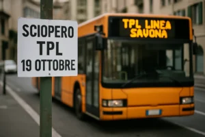 Sciopero TPL Linea Savona il 19 ottobre: info e orari