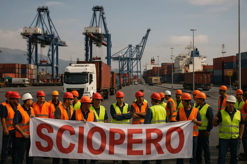 Sciopero portuale Napoli e Salerno: tutto sul 15-16 ottobre