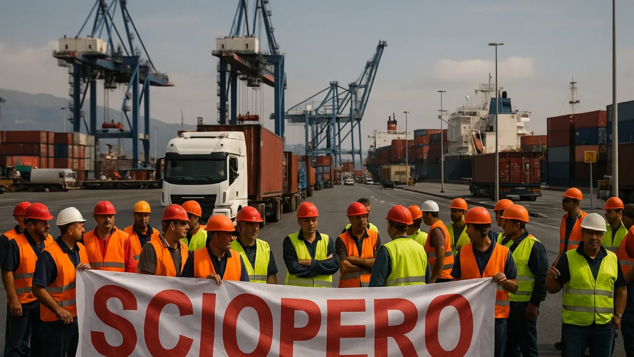 Sciopero portuale Napoli e Salerno: tutto sul 15-16 ottobre