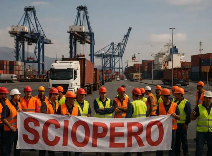 Sciopero portuale Napoli e Salerno: tutto sul 15-16 ottobre