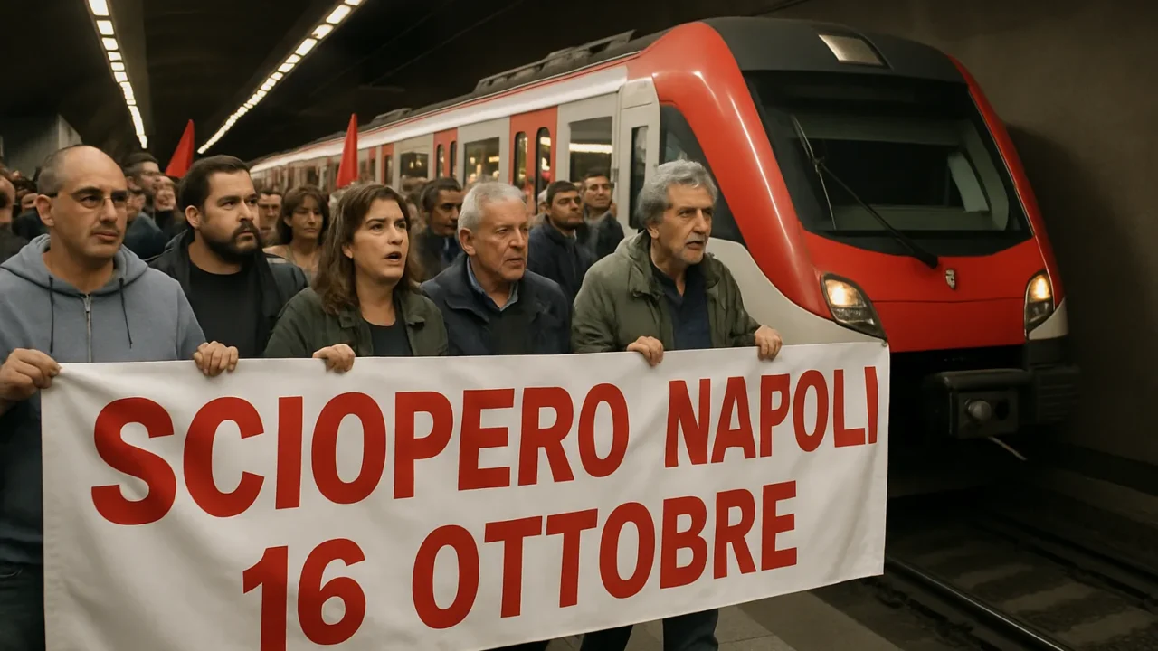 Sciopero TPL EAV Napoli: info e aggiornamenti del 16 ottobre 2026
