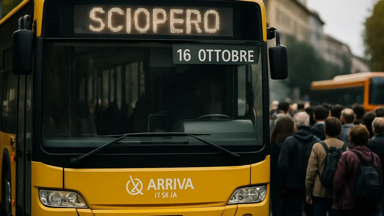 Sciopero TPL Arriva Italia Bergamo: info e orari del 16 ottobre