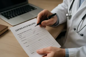 Certificato di malattia: data di inizio della prognosi e riconoscimento della prestazione previdenziale