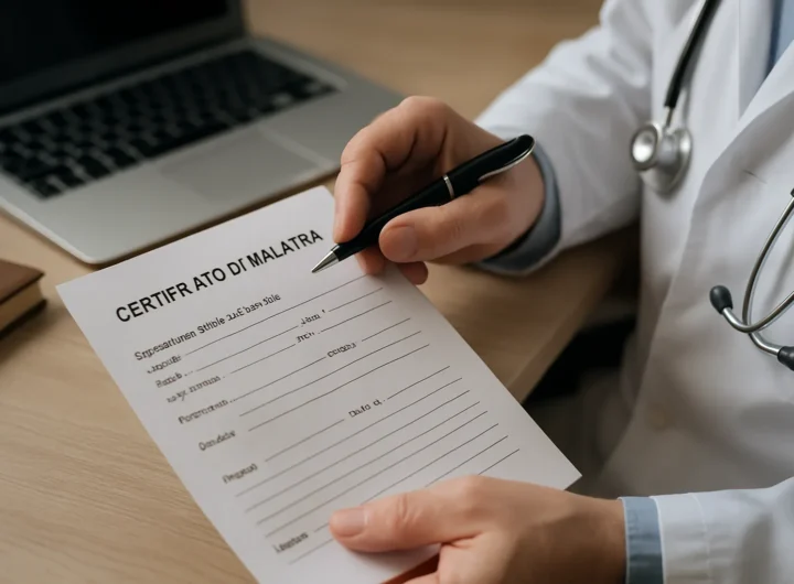 Certificato di malattia: data di inizio della prognosi e riconoscimento della prestazione previdenziale