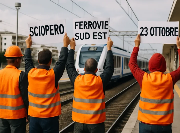 Sciopero Ferrovie Sud Est Bari: tutto sullo stop del 23 ottobre