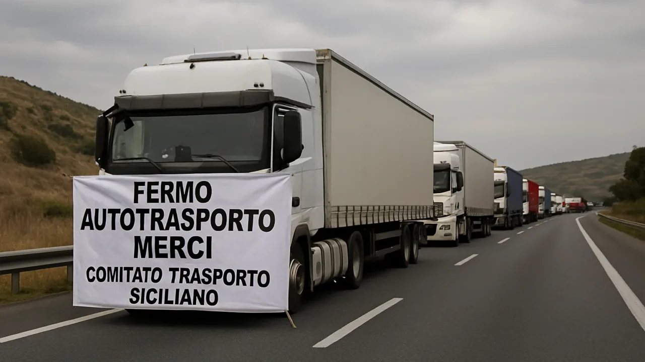 Sciopero trasporto merci Sicilia: fermo di 120 ore dal 16 al 20 ottobre
